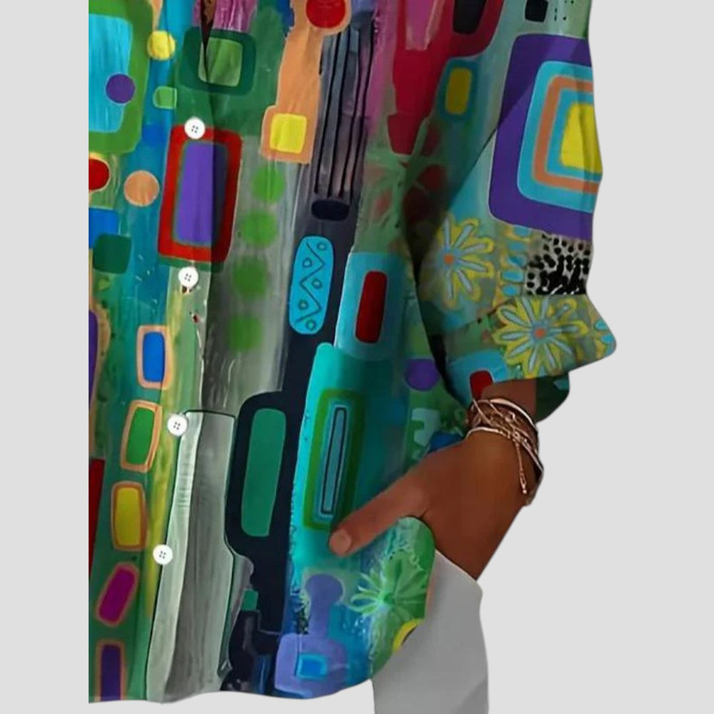 Indie Elegant Printed Top for Everyday Style