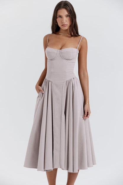 Michaela Sleeveless Midi Dress