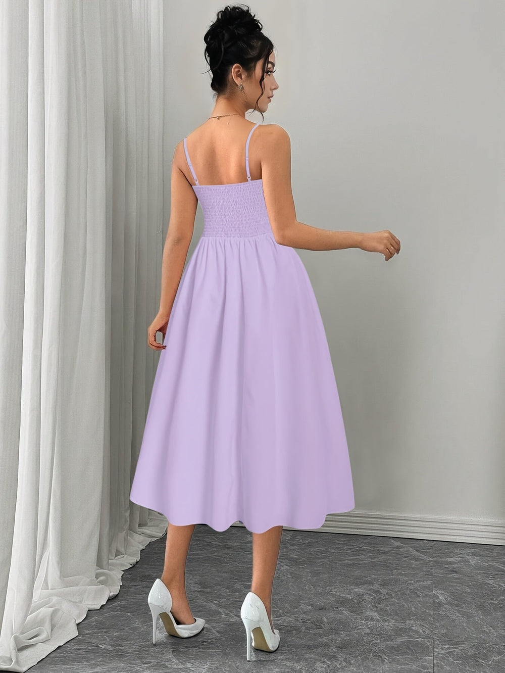 Off-Shoulder Ruched Dress