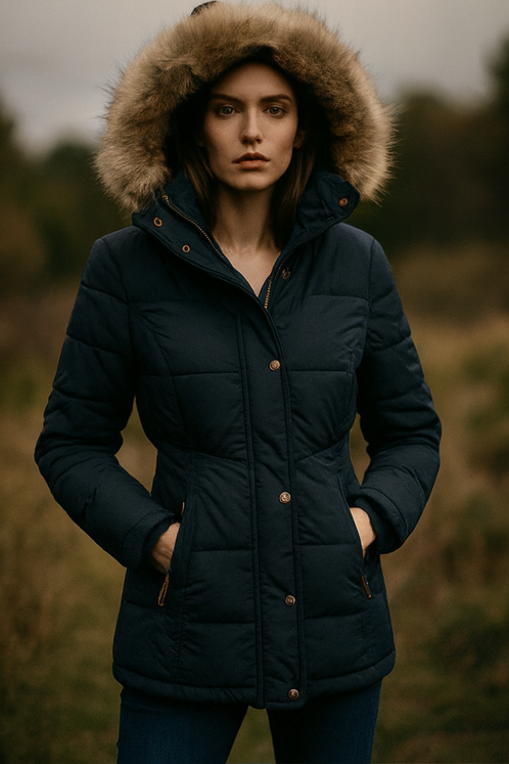 Annabeth Puffer Jacket with Hood