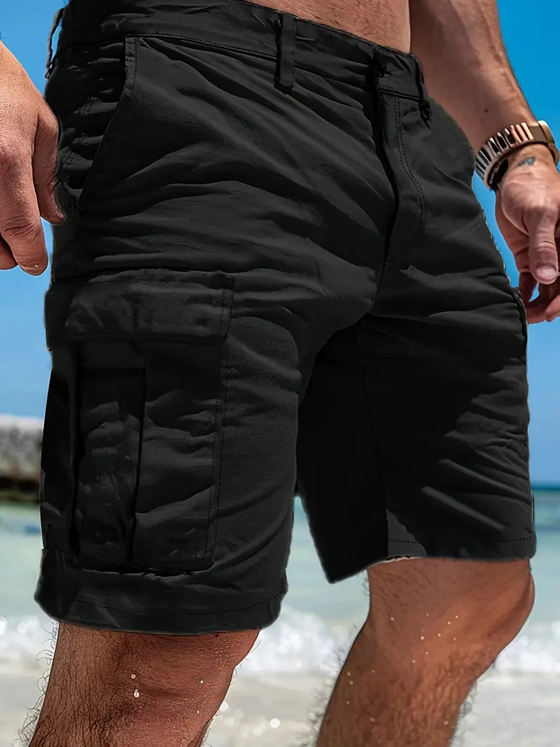Noel Cargo Shorts in Black
