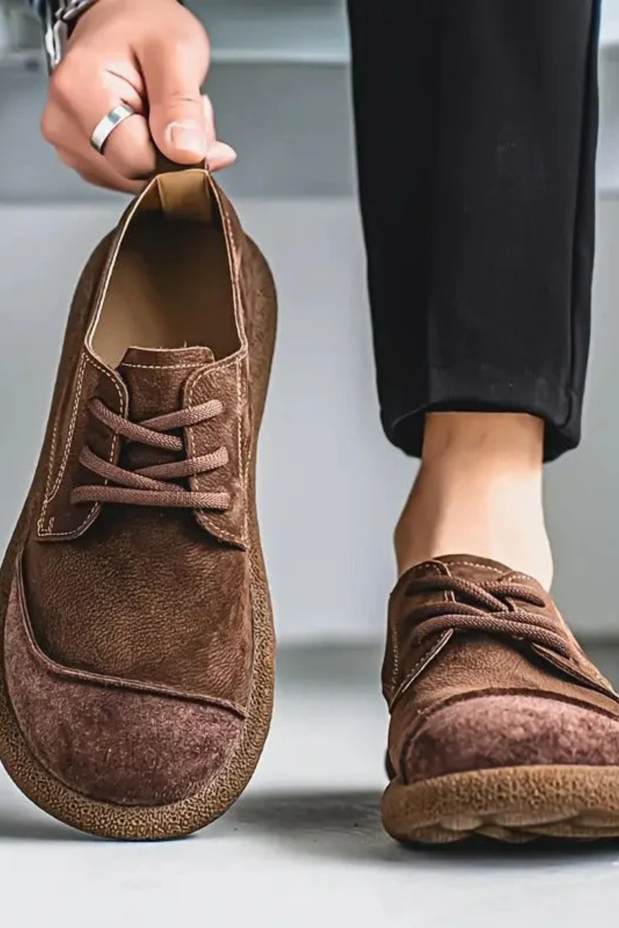 Sante Orthopedic Comfort Leather Walking Stylish Shoes