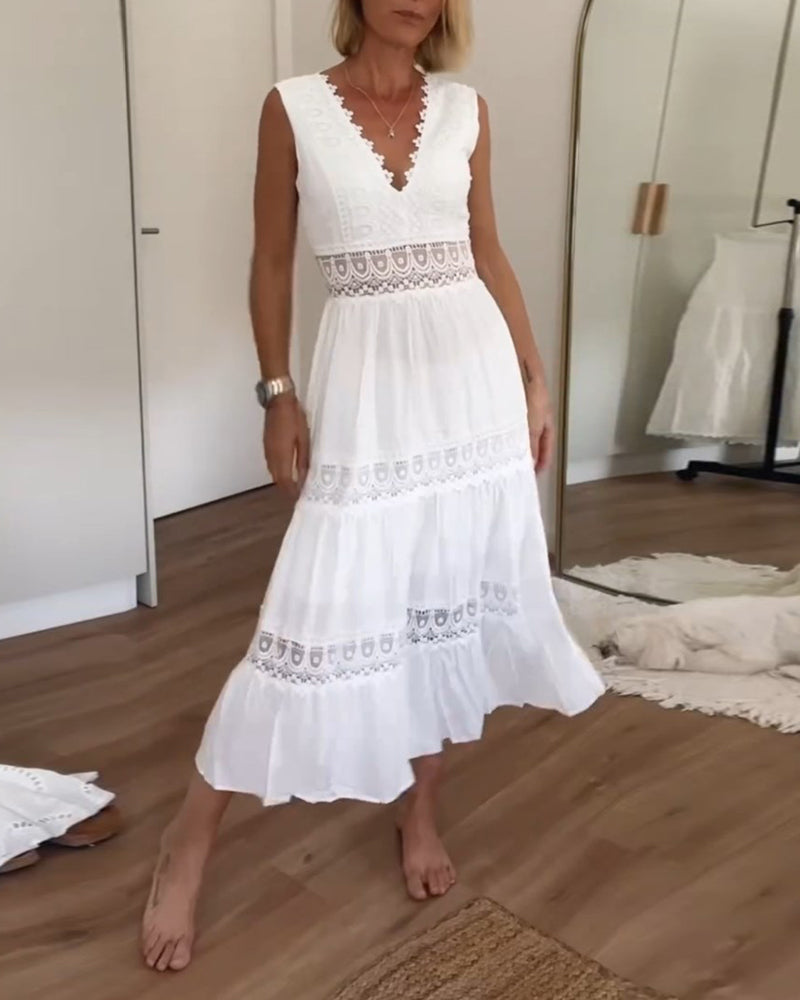Kim Beautiful Lace V-Neck Dress Collection for Every Occasion