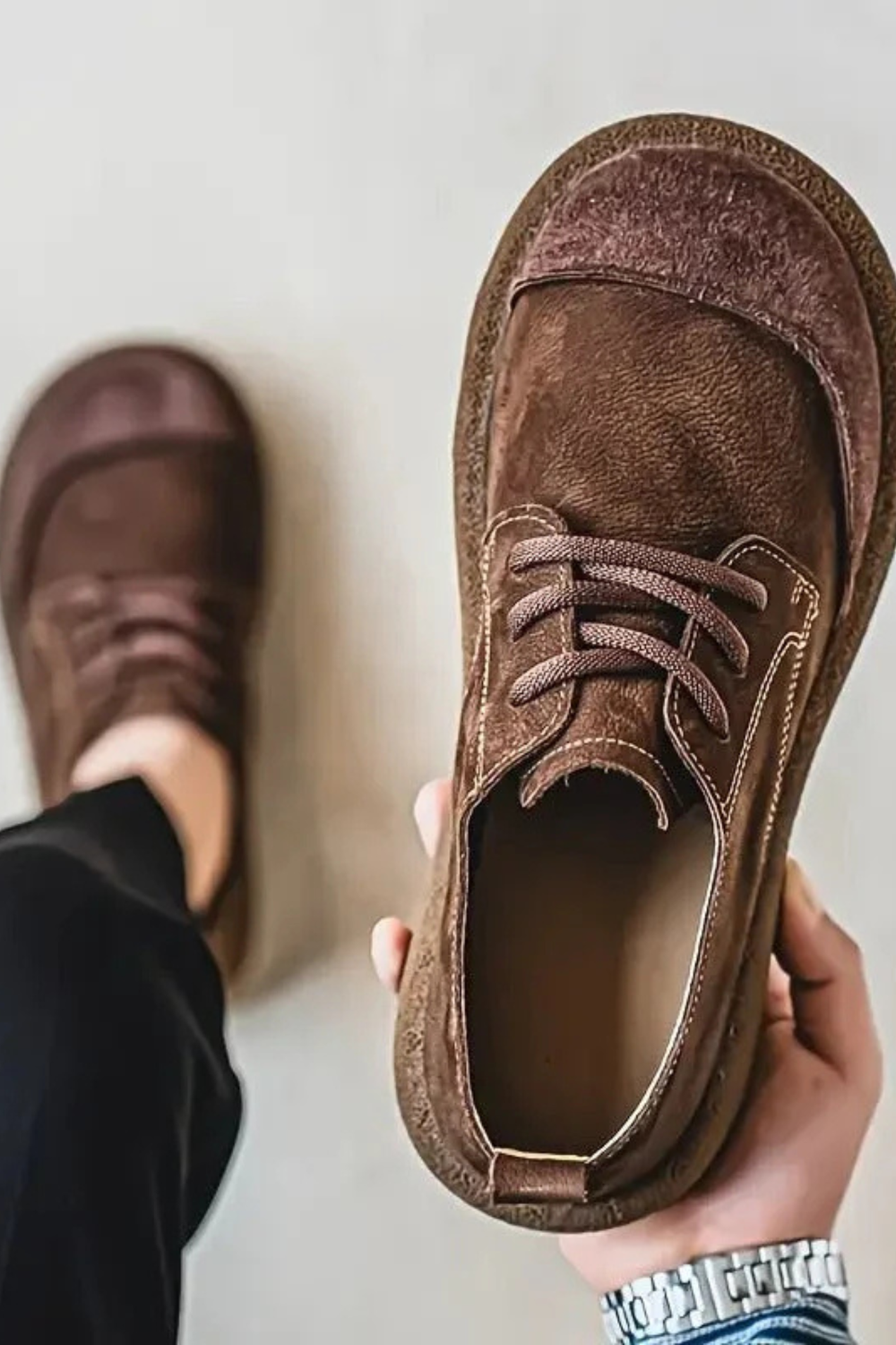Sante Orthopedic Comfort Leather Walking Stylish Shoes