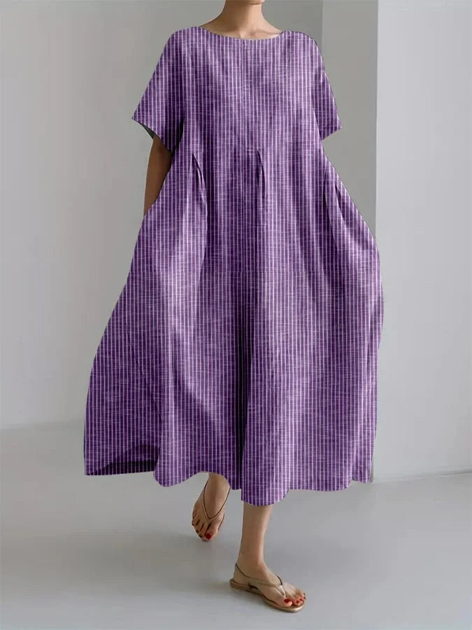 Bianca Striped Retro Maxi Dress
