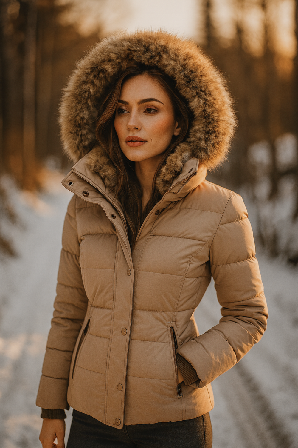 Annabeth Puffer Jacket with Hood