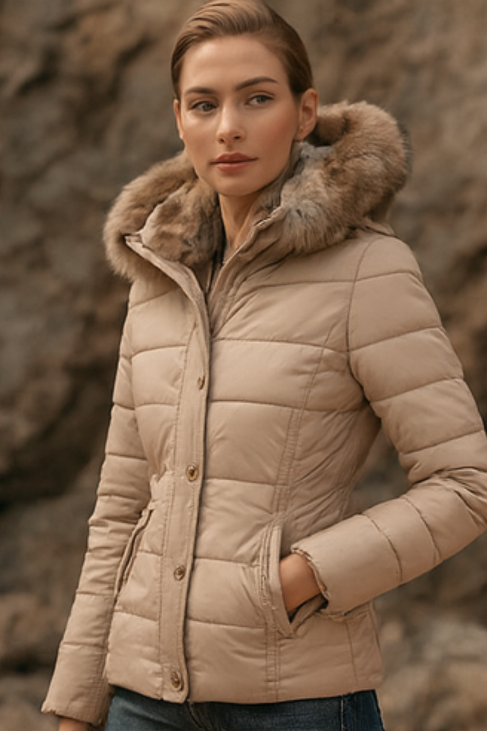 Annabeth Puffer Jacket with Hood