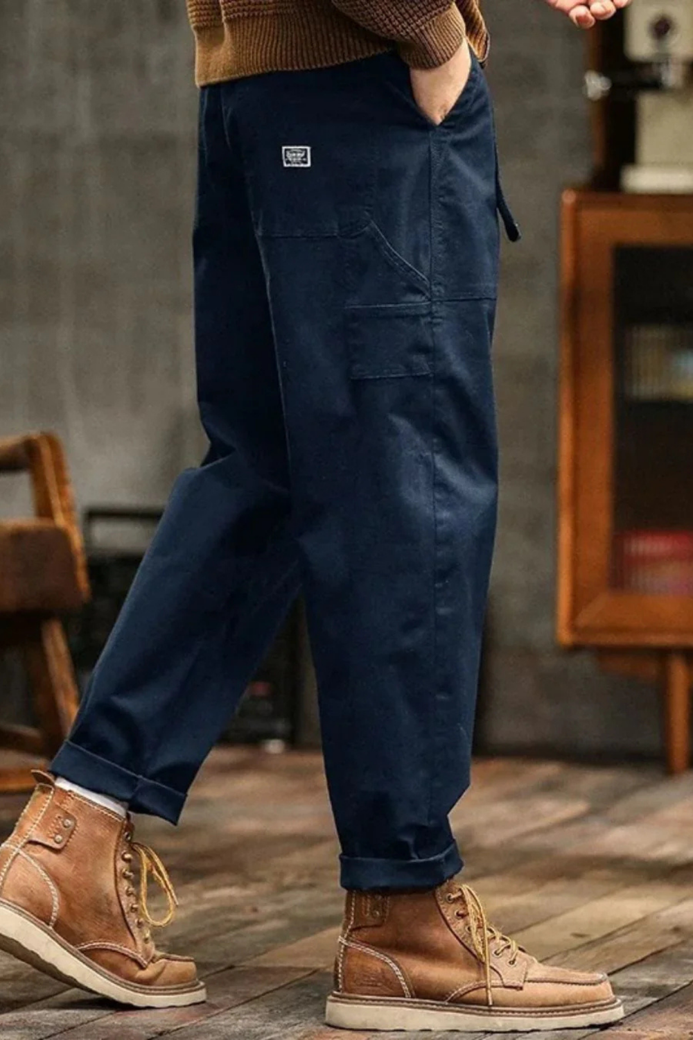 Roman Vintage Utility Cargo Multi-Pocket Stylish Pants