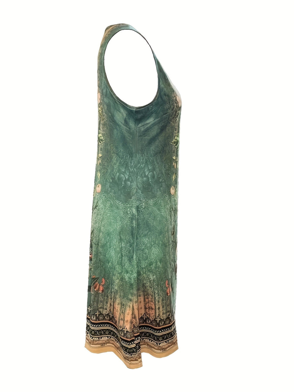 Harmoni Floral V-Neck Fit-and-Flare Dress