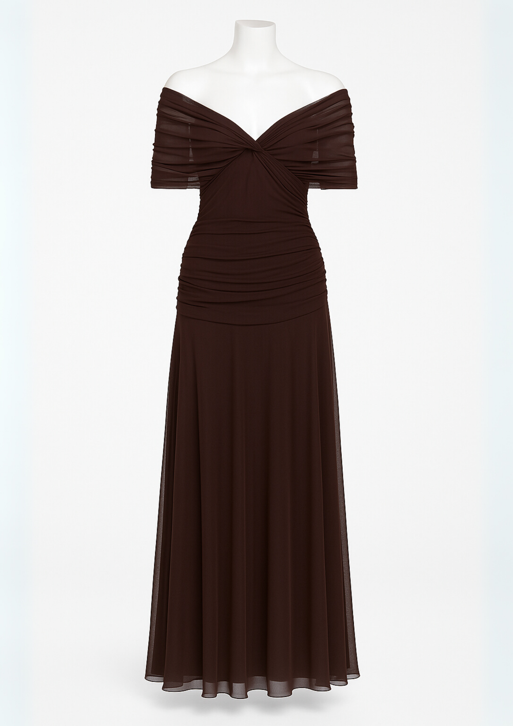 Aure Floral Print V-Neck Maxi Dress