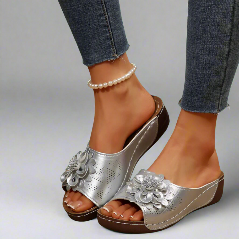Kira Comfort Wedge Open-Toe Adjustable-Strap Sandals