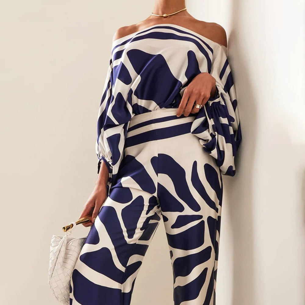 Melia One-Sleeve Wide-Leg