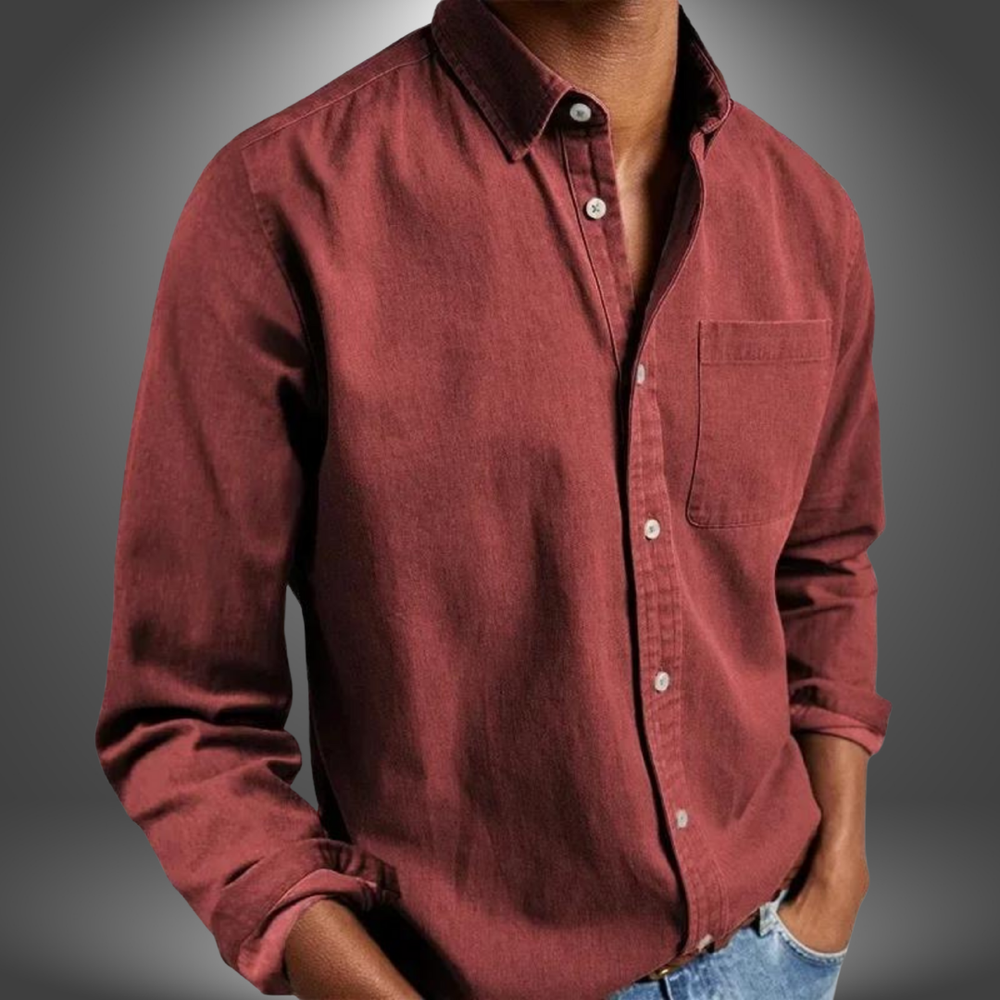 Nick Handcrafted Long-Sleeve Tailored Button-Down Shirt