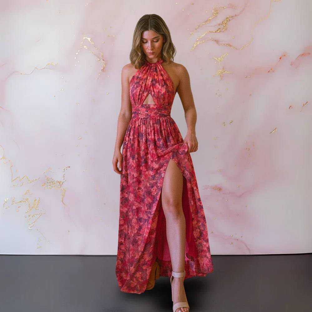 Veronica Floral Print Maxi Dress