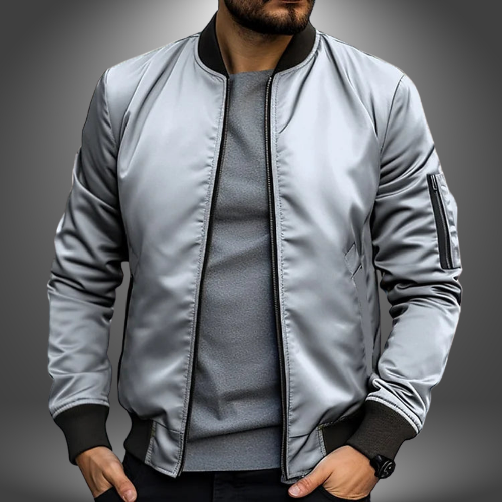 Jonas Hand-Stitched Casual Relaxed Polyester Jacket