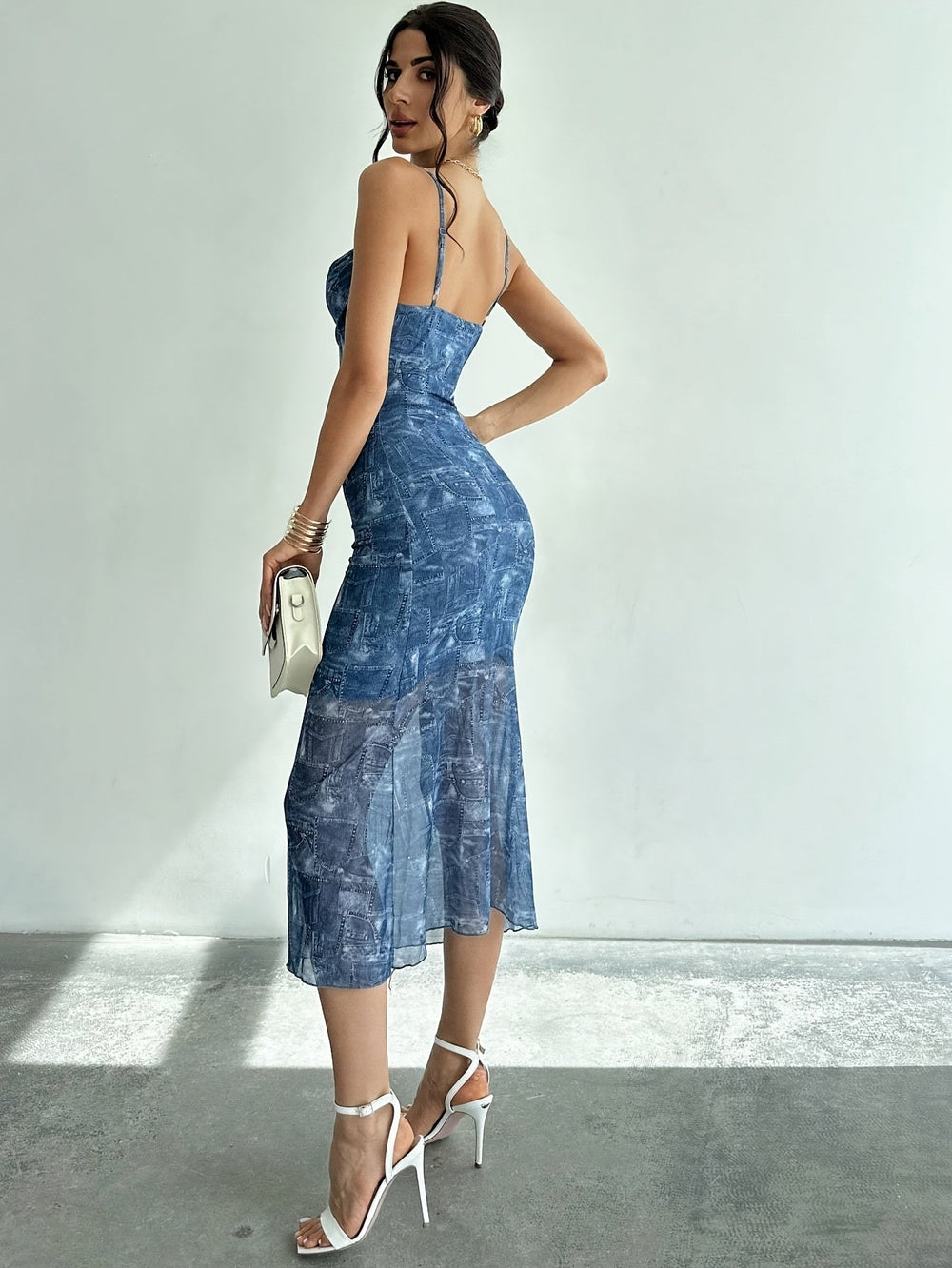 Solara Mesh Strap Dress for Sunset Cocktail Nights