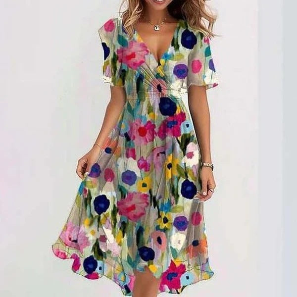 Sofia Printed Mini Dress