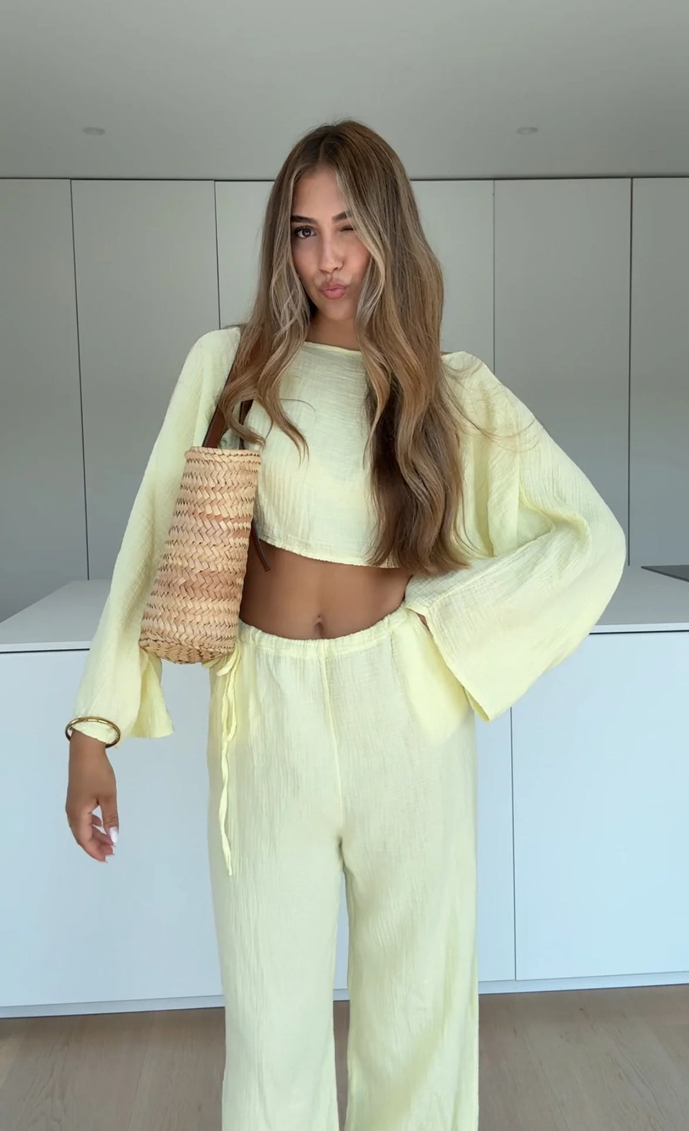 Soleil Waffle Knit Short Set