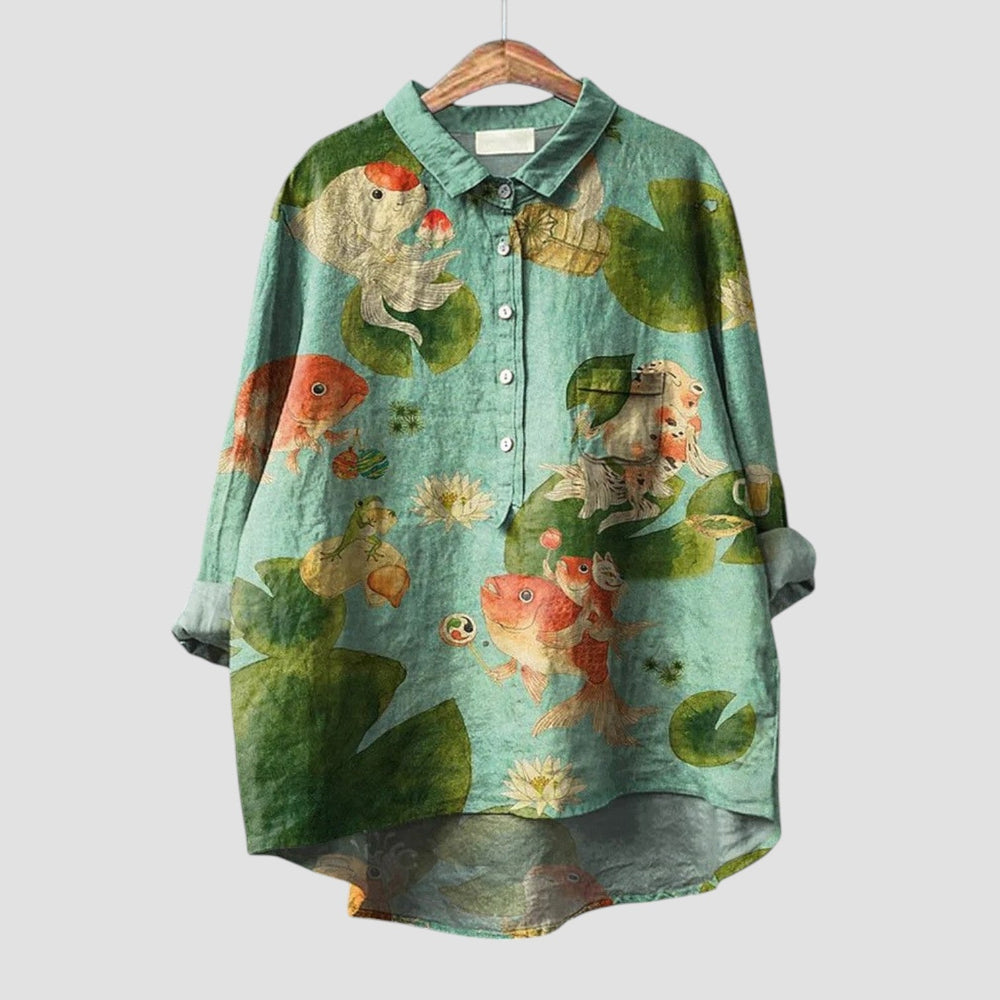 Agnès Bold Print Versatile Shirt