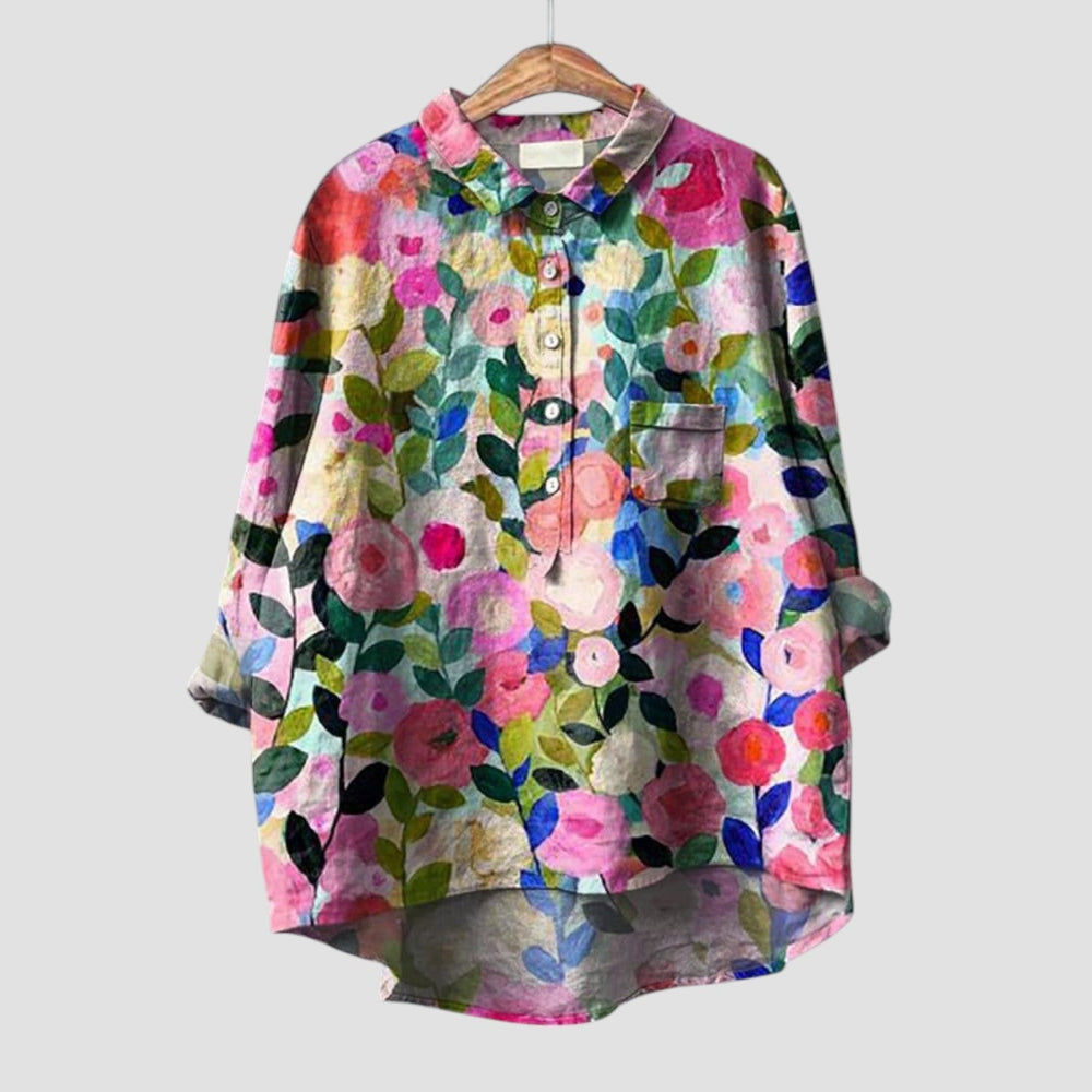 Alfonsina Statement Designer Button Shirt for Women
