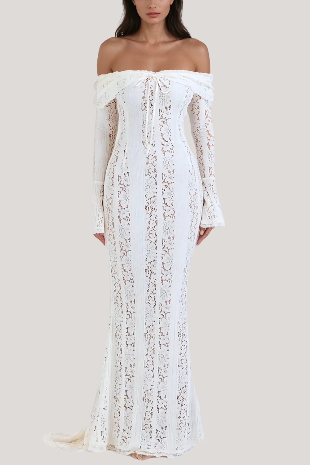 Lana Off-Shoulder Lace Maxi Dress