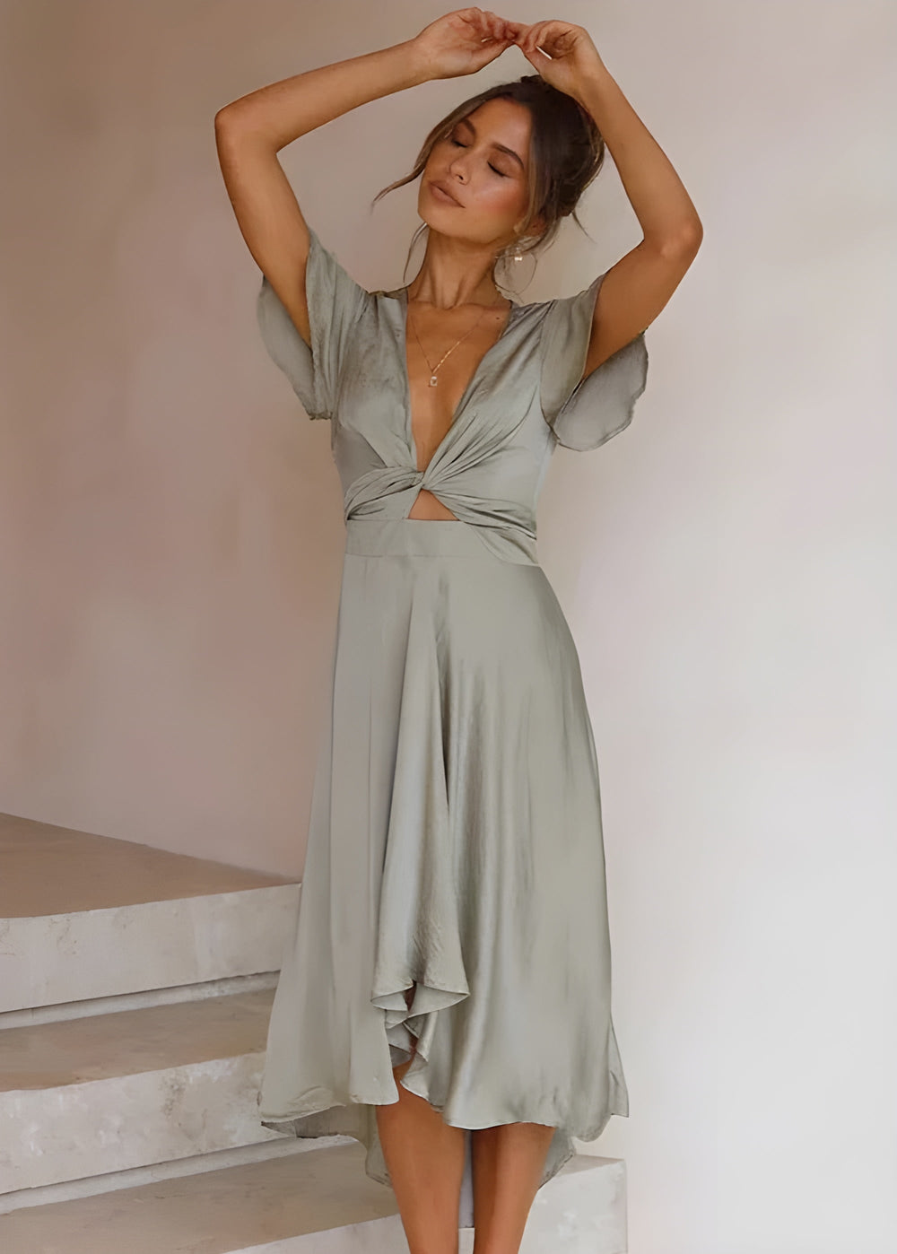 Elly Flattering Statement Dress