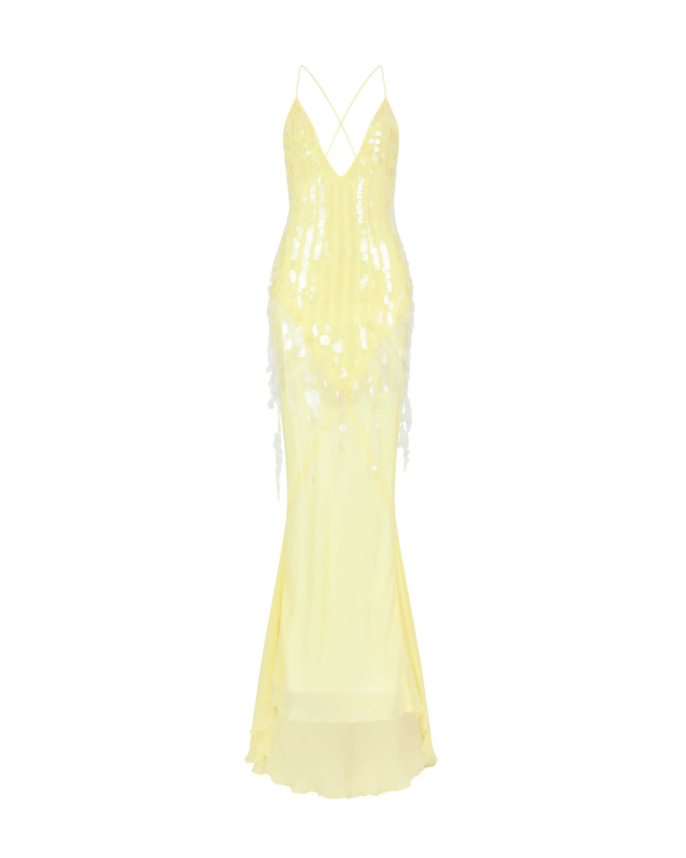 Nisari Floral Choker Sequin Maxi Dress