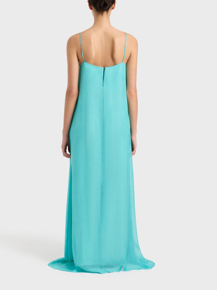 Elegant Maxi Dress Column Spaghetti Strap