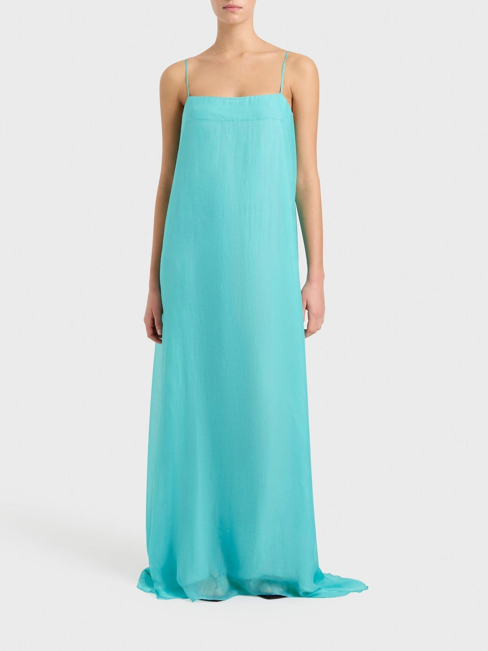 Elegant Maxi Dress Column Spaghetti Strap