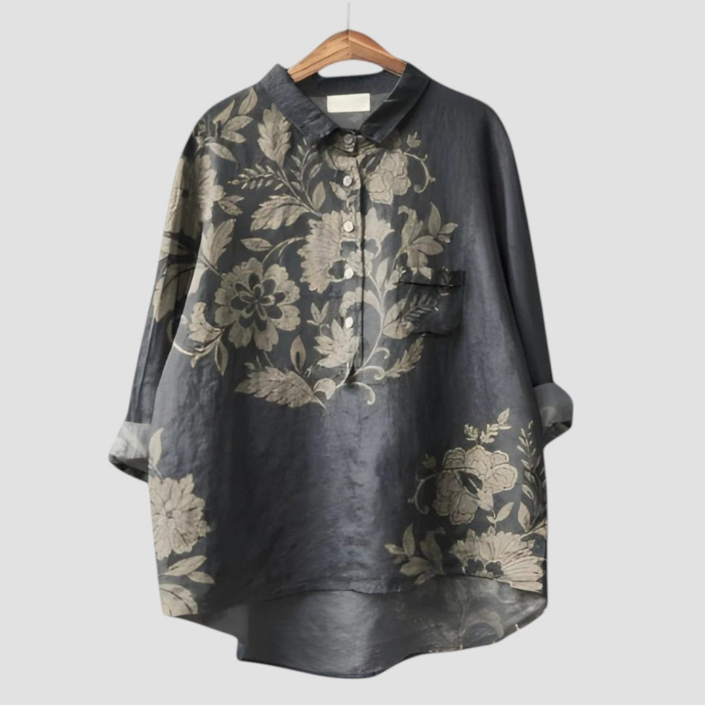 Bellina Statement Statement Designer Button Shirt for Women