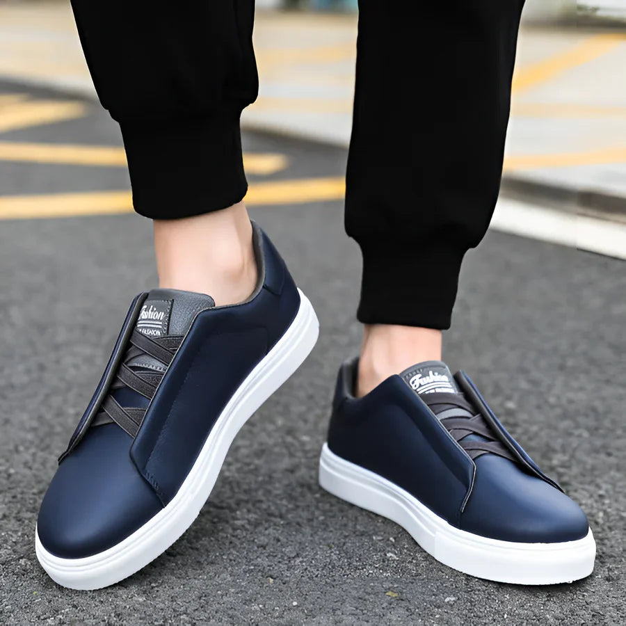 Eliano Low Top Faux Leather Smart Casual Dress Shoes