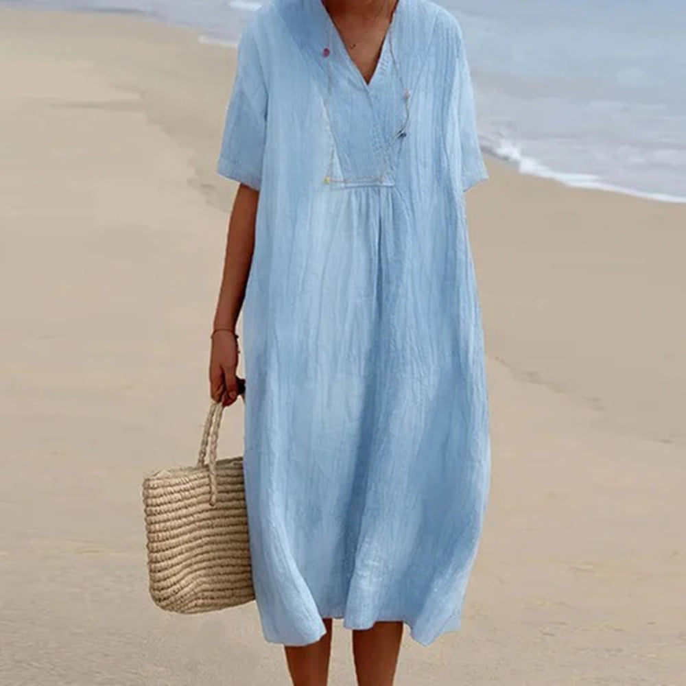 Kendra Relaxed-Fit Casual Midi Dress