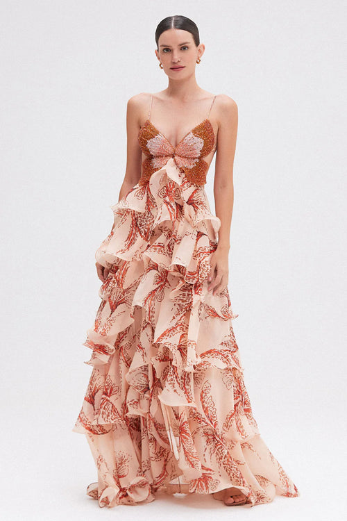 Fayenne Romantic Ruffle Dress