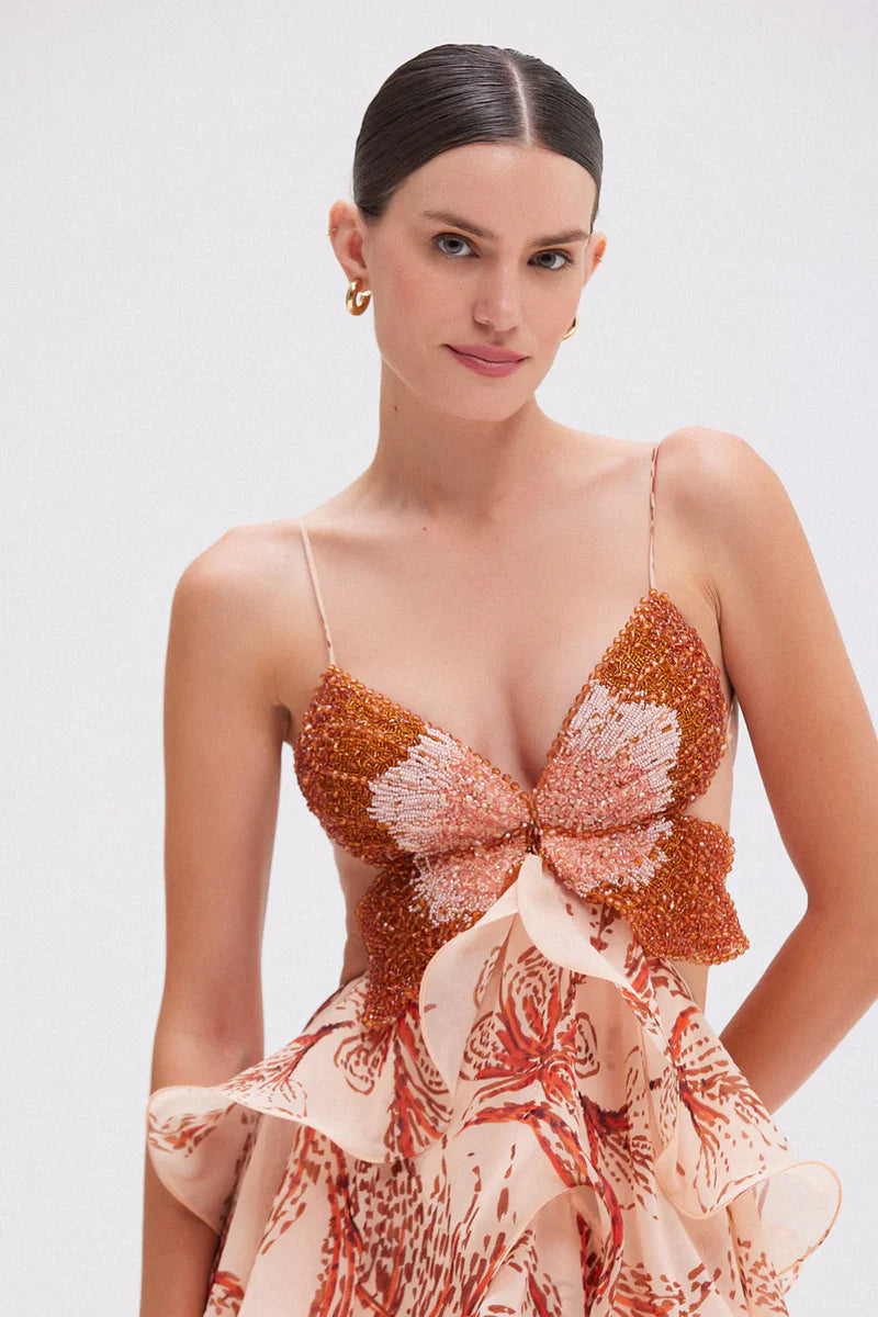 Nahia Dress With Volants