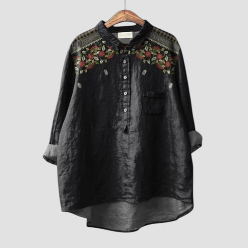 Carina Bold-Print Shirt for Effortless Style