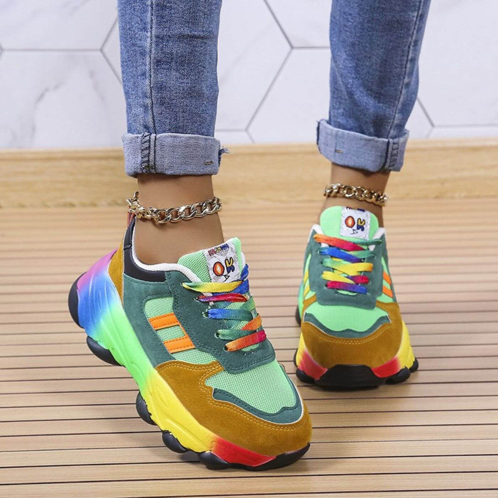 Anna Vibrant Comfort Fit Designer Sneakers for Women