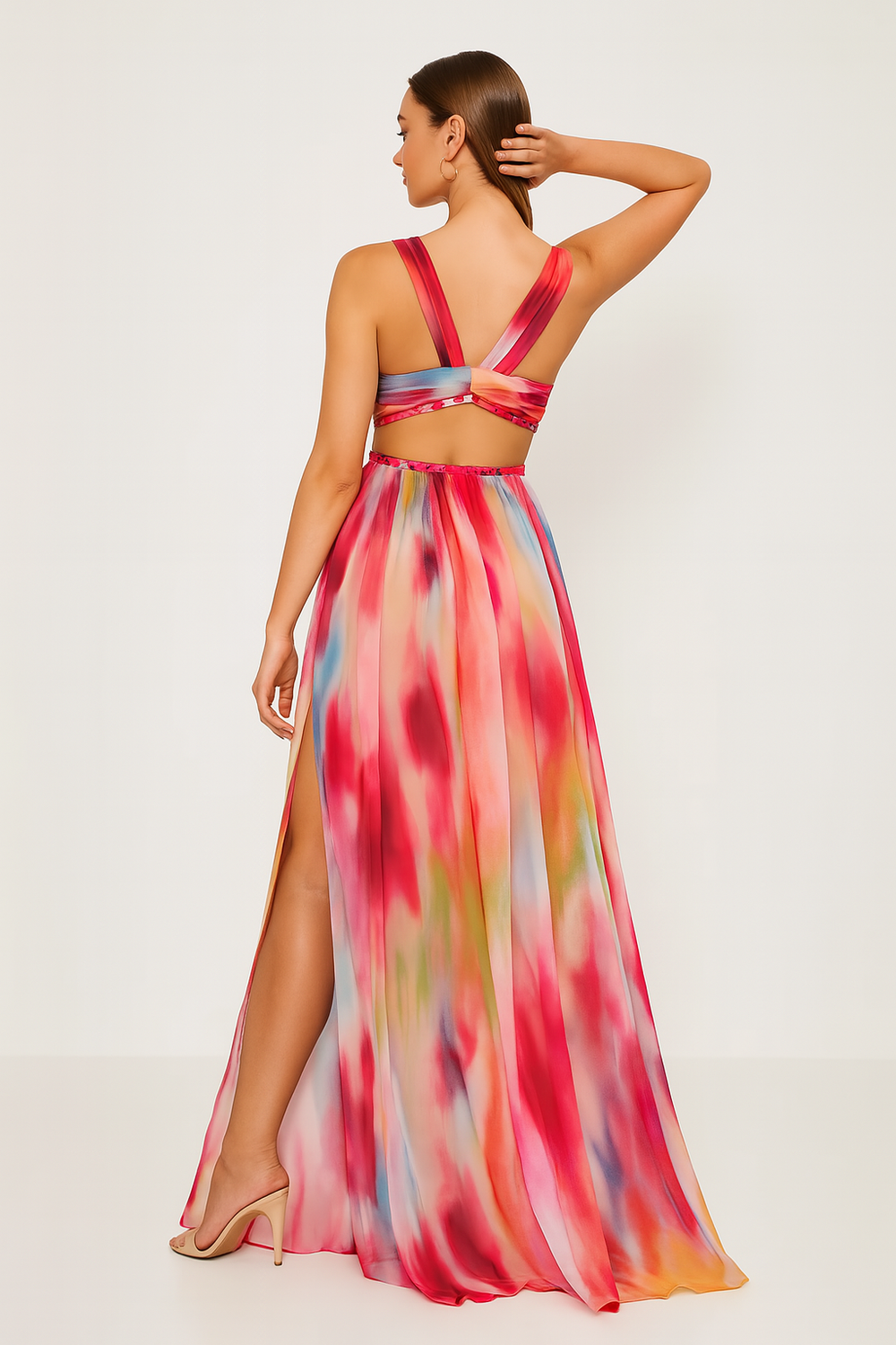 Aureya Watercolor Maxi Dress