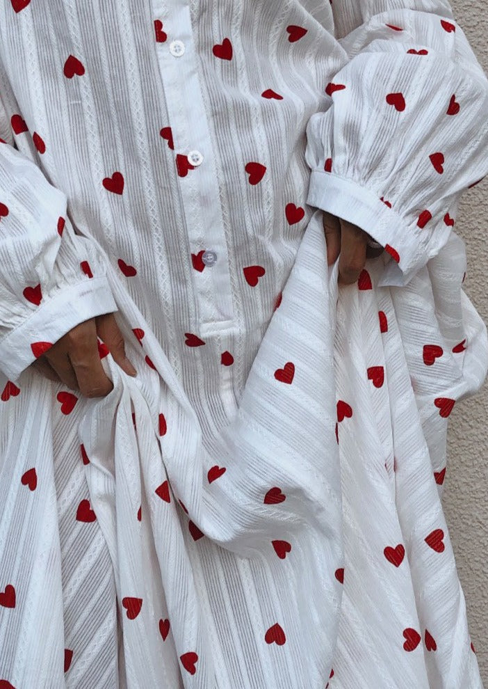 Julia Heart Print Dress