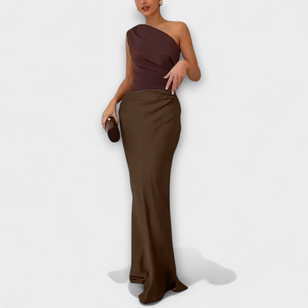 Aleah Anmutiges Faltenkleid