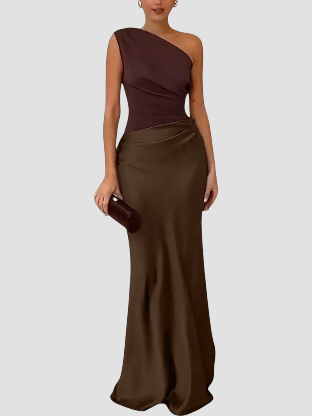 Lolanda Patchwork Pleated Dress