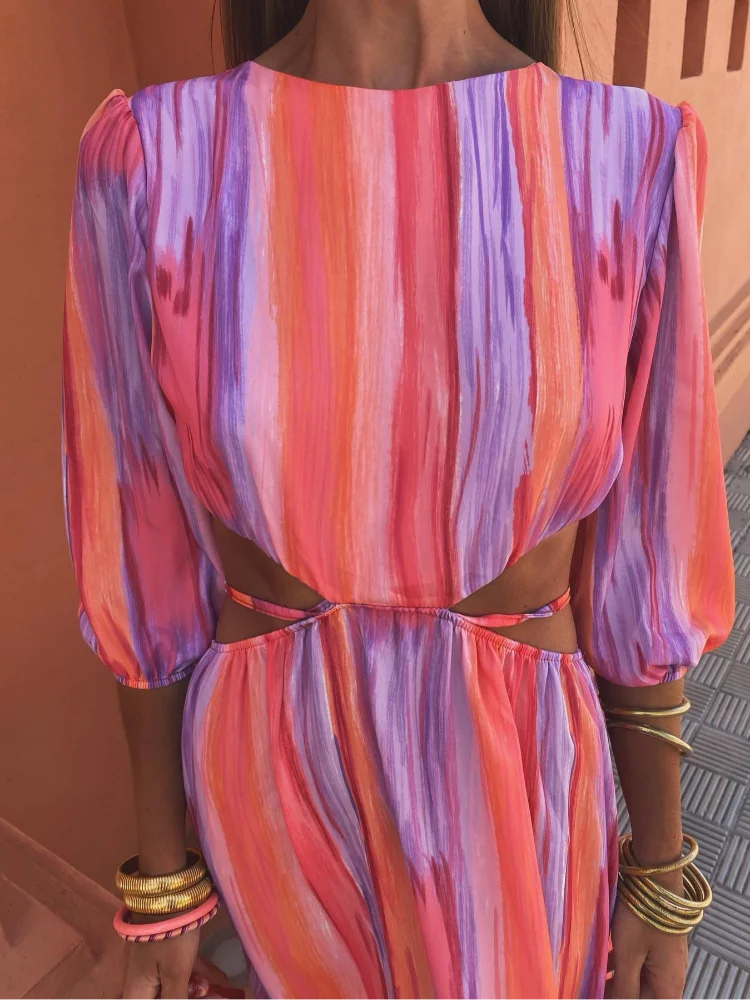 Sabella Elegant Backless Maxi Dress