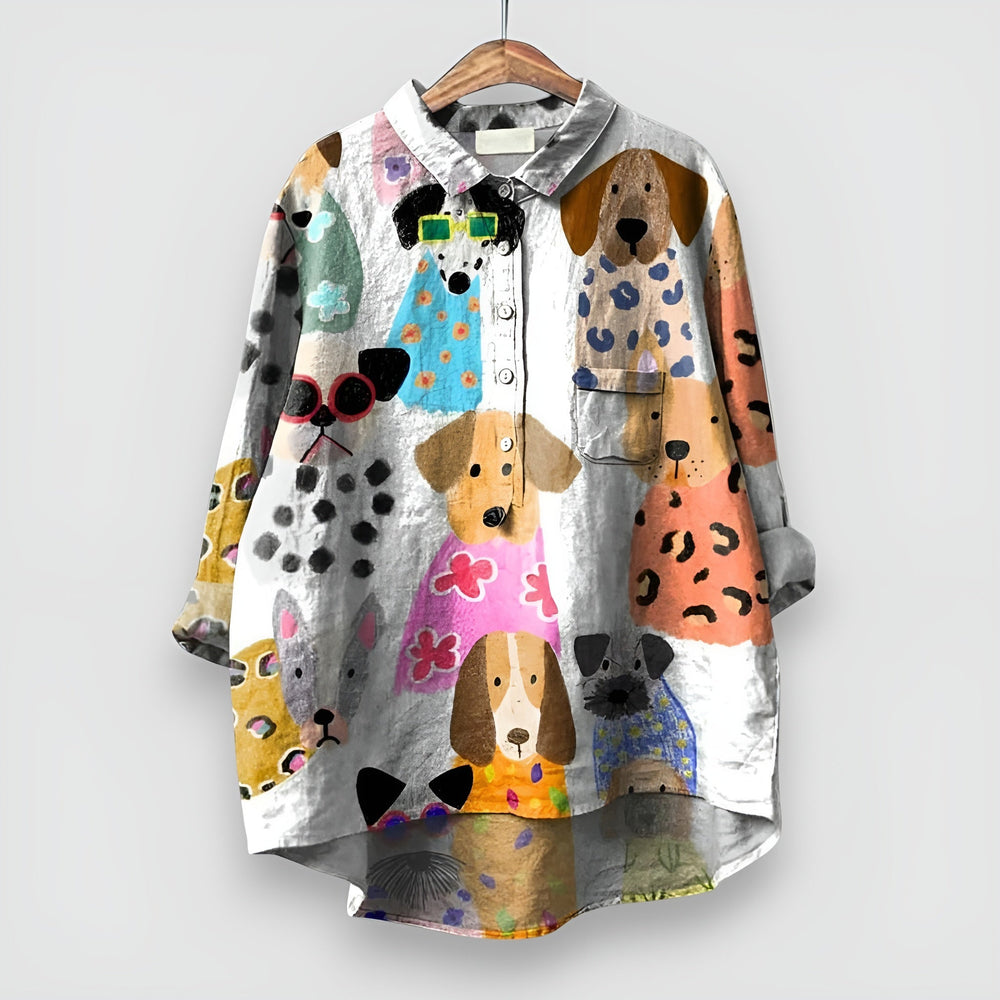 Elvira Statement Print Shirt