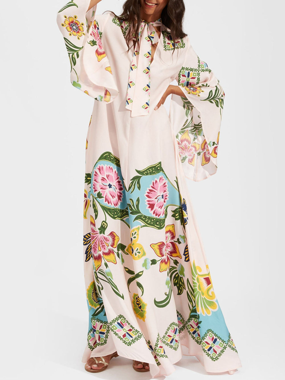 Zanira Long-Sleeve Floral Dress