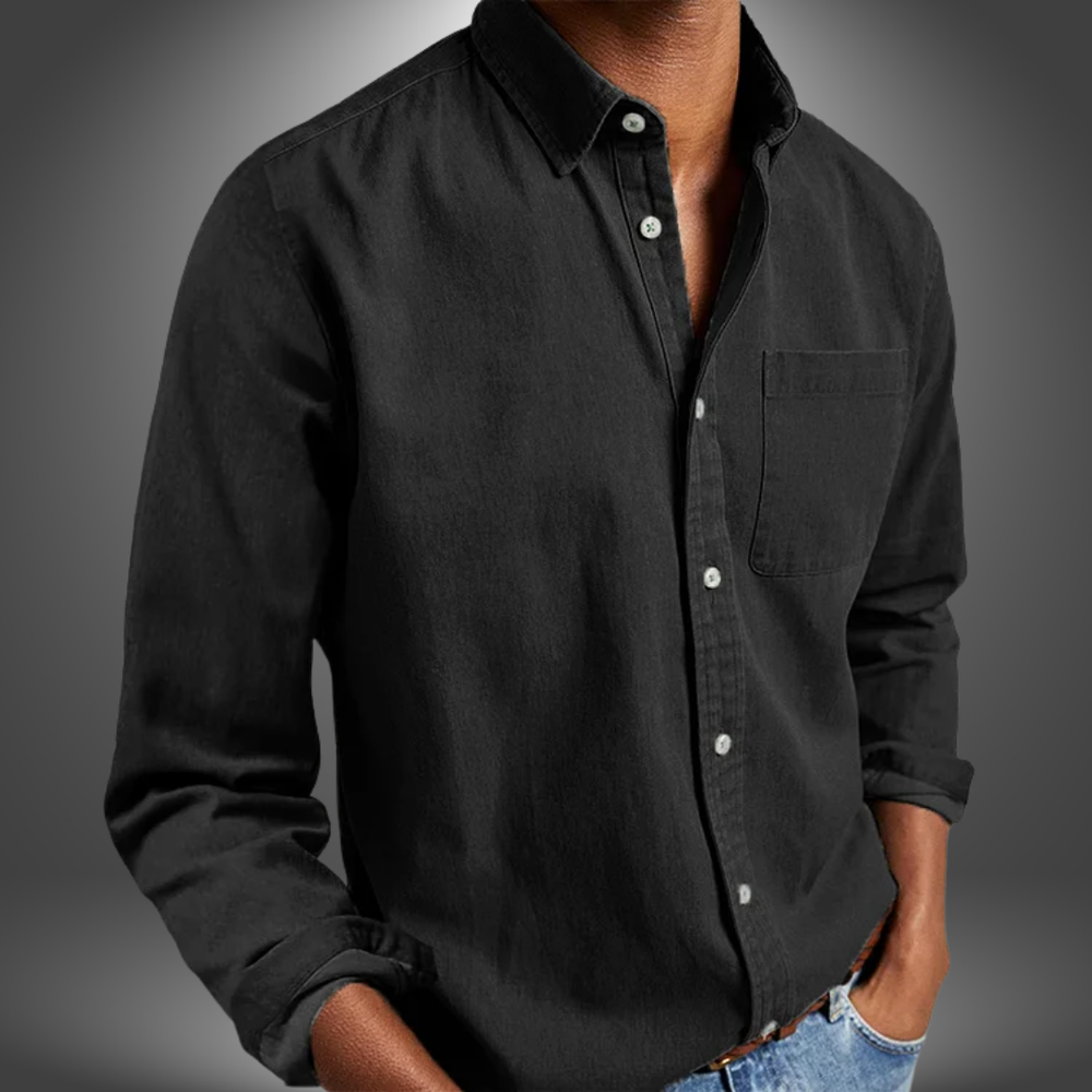 Nick Handcrafted Long-Sleeve Tailored Button-Down Shirt