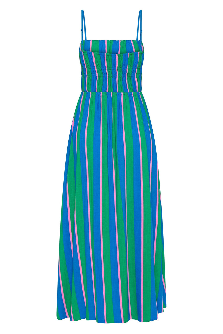 Gigi Striped Midi Dress with Pockets