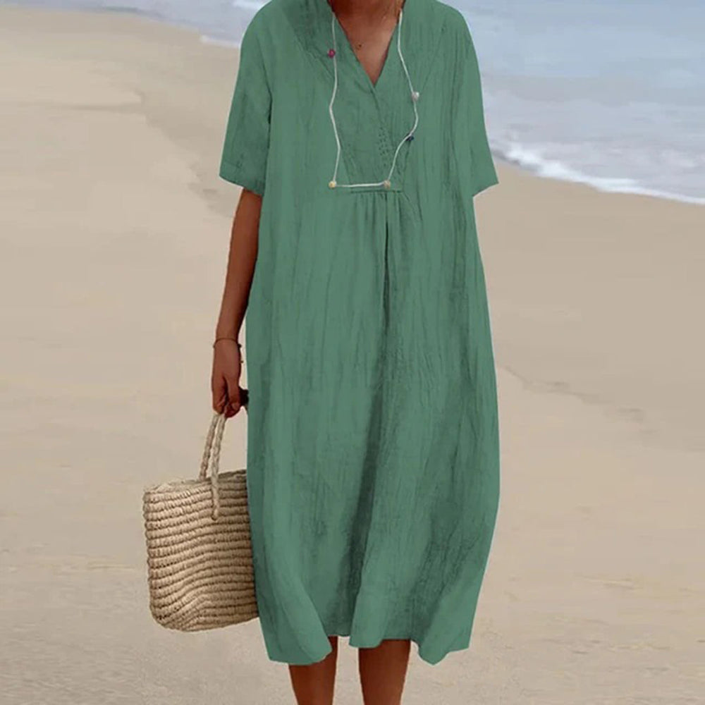 Kendra Relaxed-Fit Casual Midi Dress