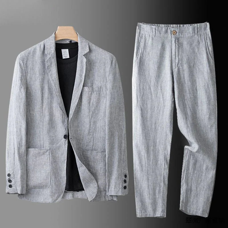 Varek Lightweight Classic Fit Tailored Business Suit Set