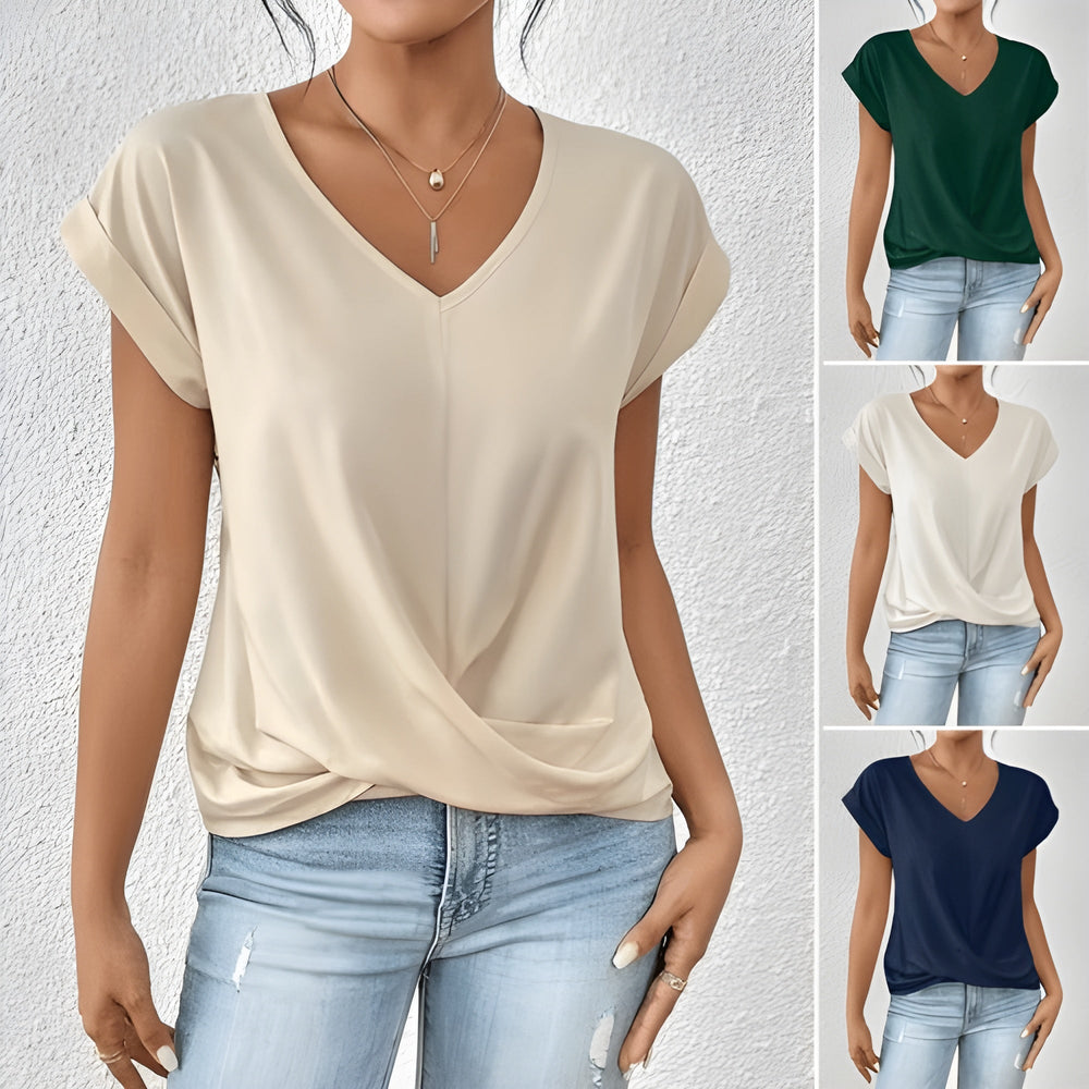 Velani Front-Knot Top with Modern Versatile Silhouette