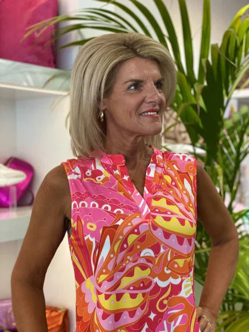 Ella Sleeveless V-Neck Dress for Day-to-Evening Wear
