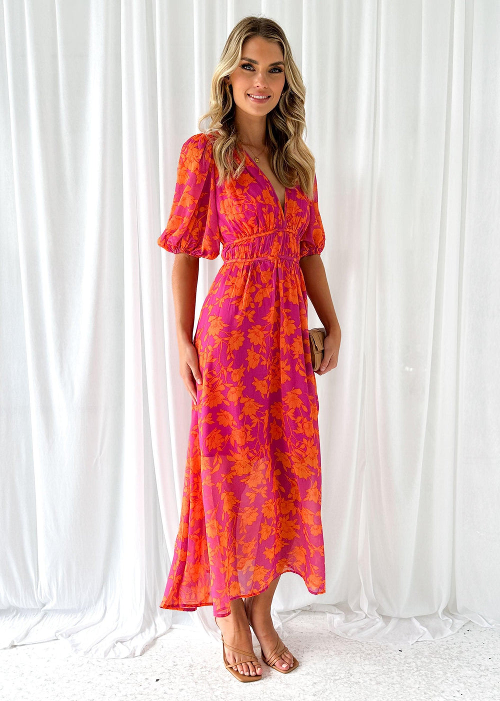 Syrene Floral Print Maxi Dress